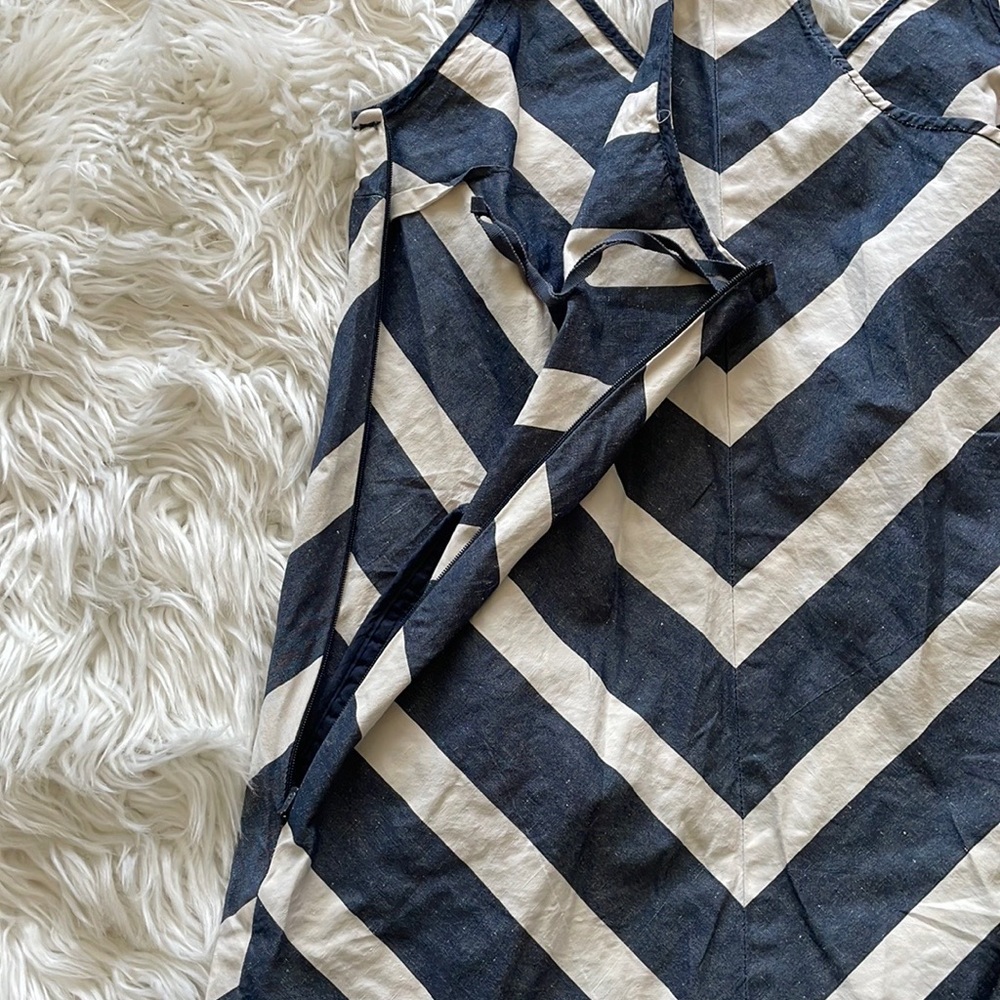 Postmark by Anthropologie Endpoint Chevron Overall Jumper Dress - Picture 5 of 10